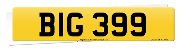 Registration number BIG 399